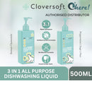 Cloversoft 3in1 Multipurpose Dish Washing Liquid Fruits and Vegetable Cleaner