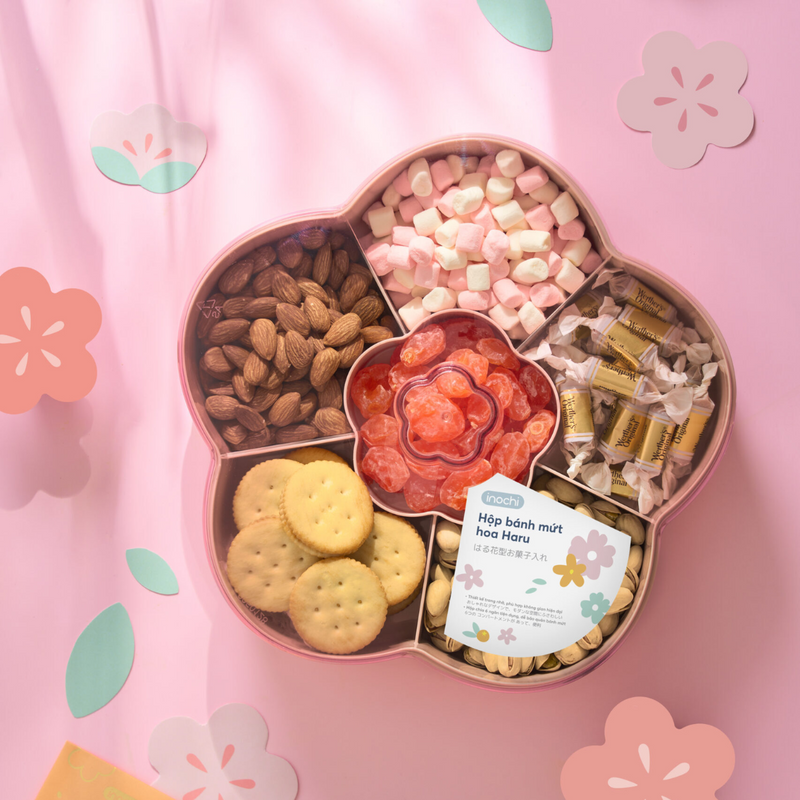 Inochi Haru Candy Box Snack Storage Box Flower Shape