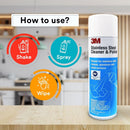 3M 14002 Stainless Steel Cleaner & Polish, 21 Oz