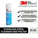 3M 14002 Stainless Steel Cleaner & Polish, 21 Oz