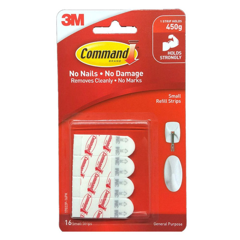 3M Command Small Refill Strips/16 Strips