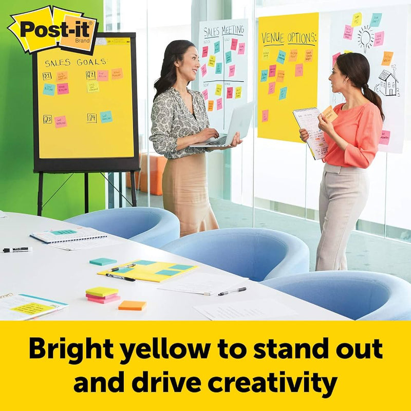 3M Post-it Super Sticky Yellow Easel Pad 559YWSS, 25" x 30", 1 Pad, 25 Sheets