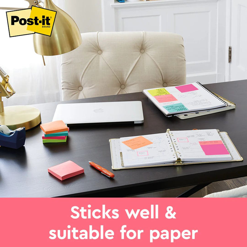 3M Post-it Original Sticky Note 3x3 inch Poptimistic, 10 Pads, 100 Sheets/Pad