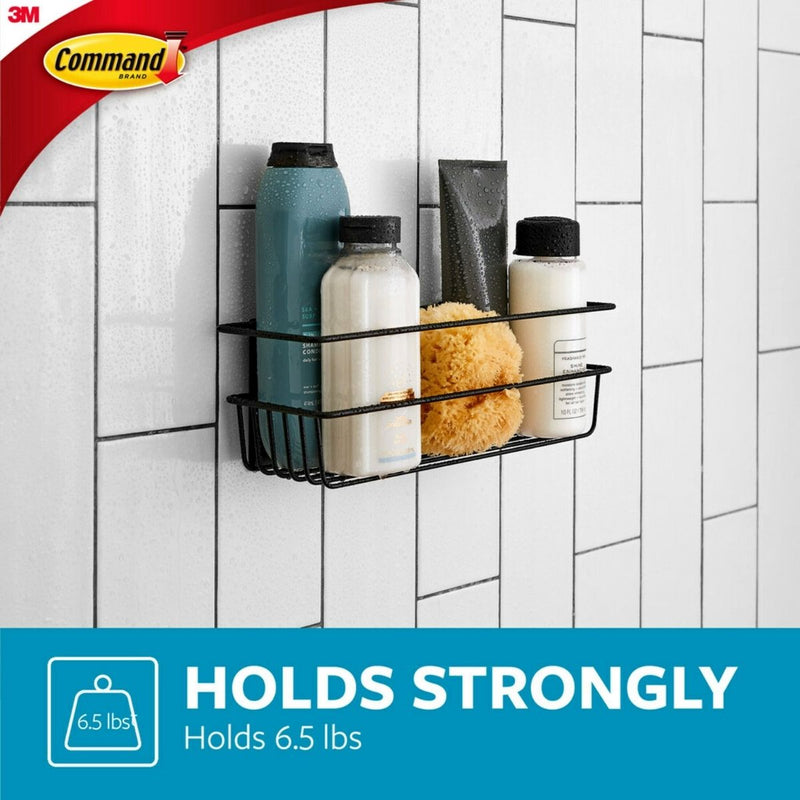 3M Command Matte Black Bathroom Caddy