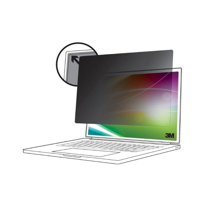 3M Bright Screen Privacy Filter for 14in Full Screen Laptop, 307mm x 200mm, 16:10, BP140W1E