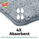 3M Scotch Brite Compact Hands-Free Flat Mop with Bucket