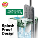3M Scotch Brite Compact Hands-Free Flat Mop with Bucket