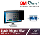 3M Privacy Filter for 19.5" Monitor (16:10 aspect) 419 mm x 263 mm, PF195W1B