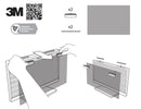 3M Privacy Filter for 23in Full Screen Monitor with 3M COMPLY Magnetic Attach, 518 mm x 291 mm, (16:9) PF230W9EM