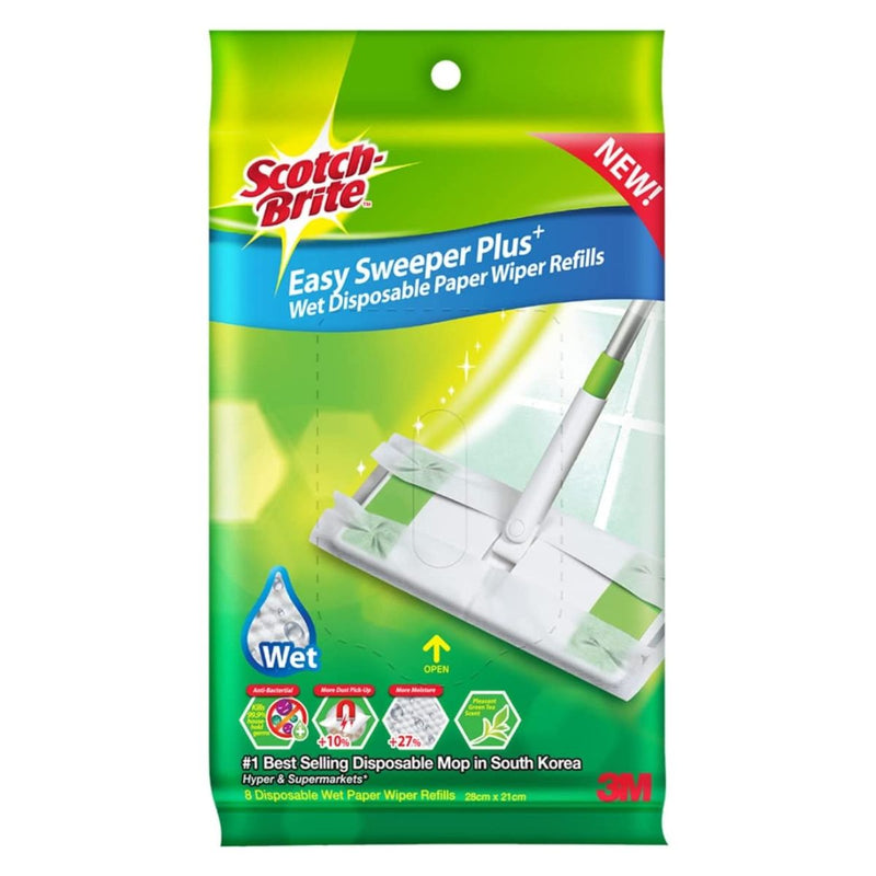 3M Scotchbrite Easy Sweeper Wet Sheets Refill