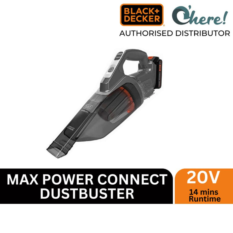 Black & Decker Hand Held Vacuum Cleaner BCHV001D1E 20V Max Power Connect Dustbuster