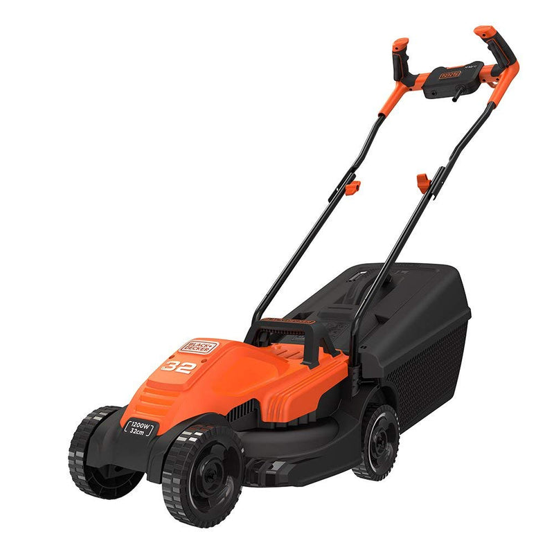 Black & Decker Lawnmower Corded 1200W, Cutting Width 32cm, BEMW451BH-XD