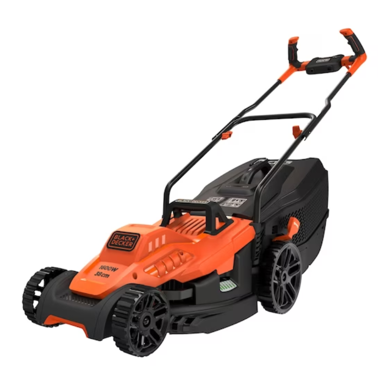 Black & Decker Lawnmower Corded 1600W Cutting Width 38cm