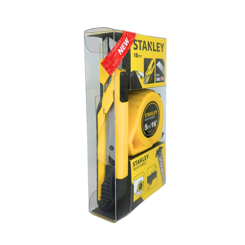 Black & Decker Stanley 5M/16′ Tough Case + 18MM ABS Knife (New)