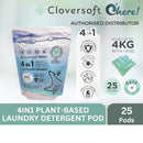 Cloversoft 4 In 1 Anti Dust Mite Basic Laundry Capsules Atlantic Coast 25 Pods
