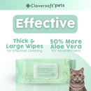 Cloversoft Pets Plant-Based Daily Pet Bath Wipes 70 Sheets