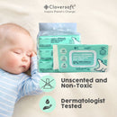 Cloversoft Unbleached Bamboo Pure Water Organic Baby Wipes 3 X 70 Sheets