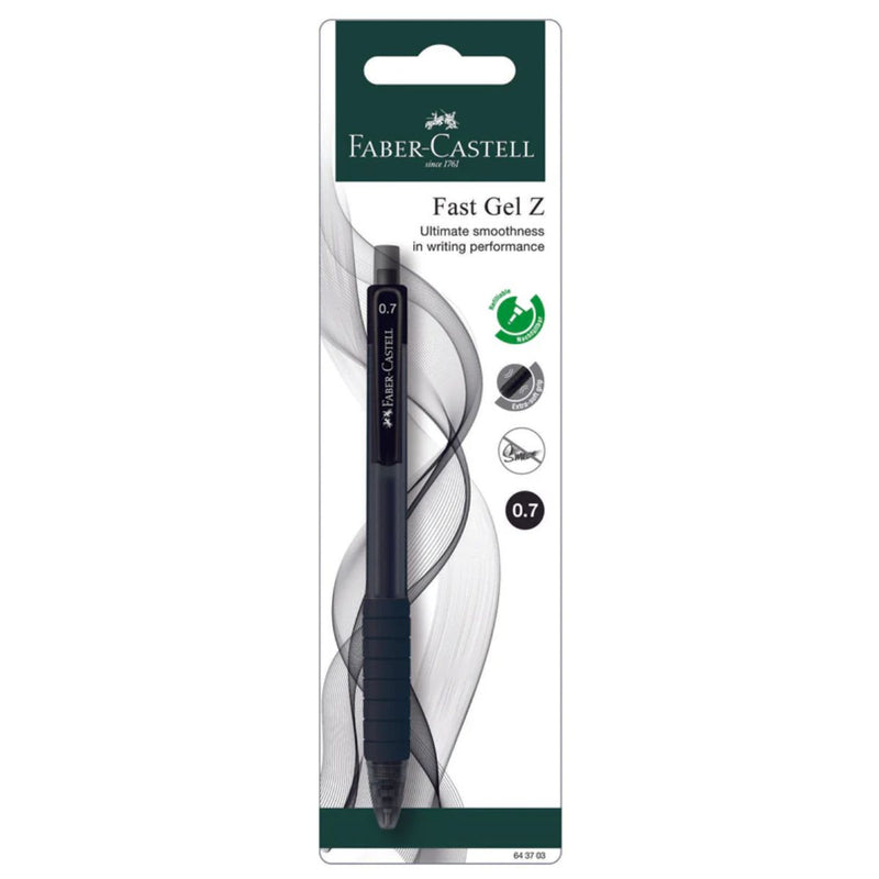 Faber-Castell Fast Gel-Z Extraordinary Smooth Gel Pen 0.7mm in Red/Blue/Black.