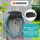 Gardena Wall Hose Bracket, Black