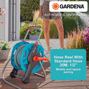 Gardena Hose Reel with Standard Hose 20 Meter 1/2'' with Fittings