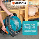Gardena Classic Hose Reel Set With Fitting 30M Hose