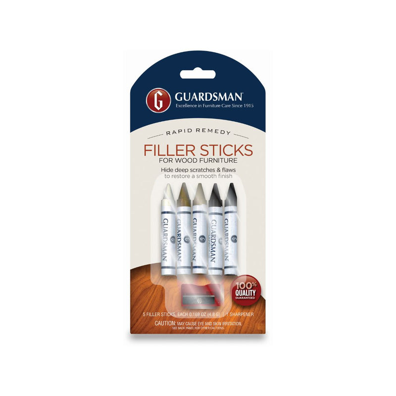 Guardsman Wood Filler Sticks, 5 Colours/ Pack