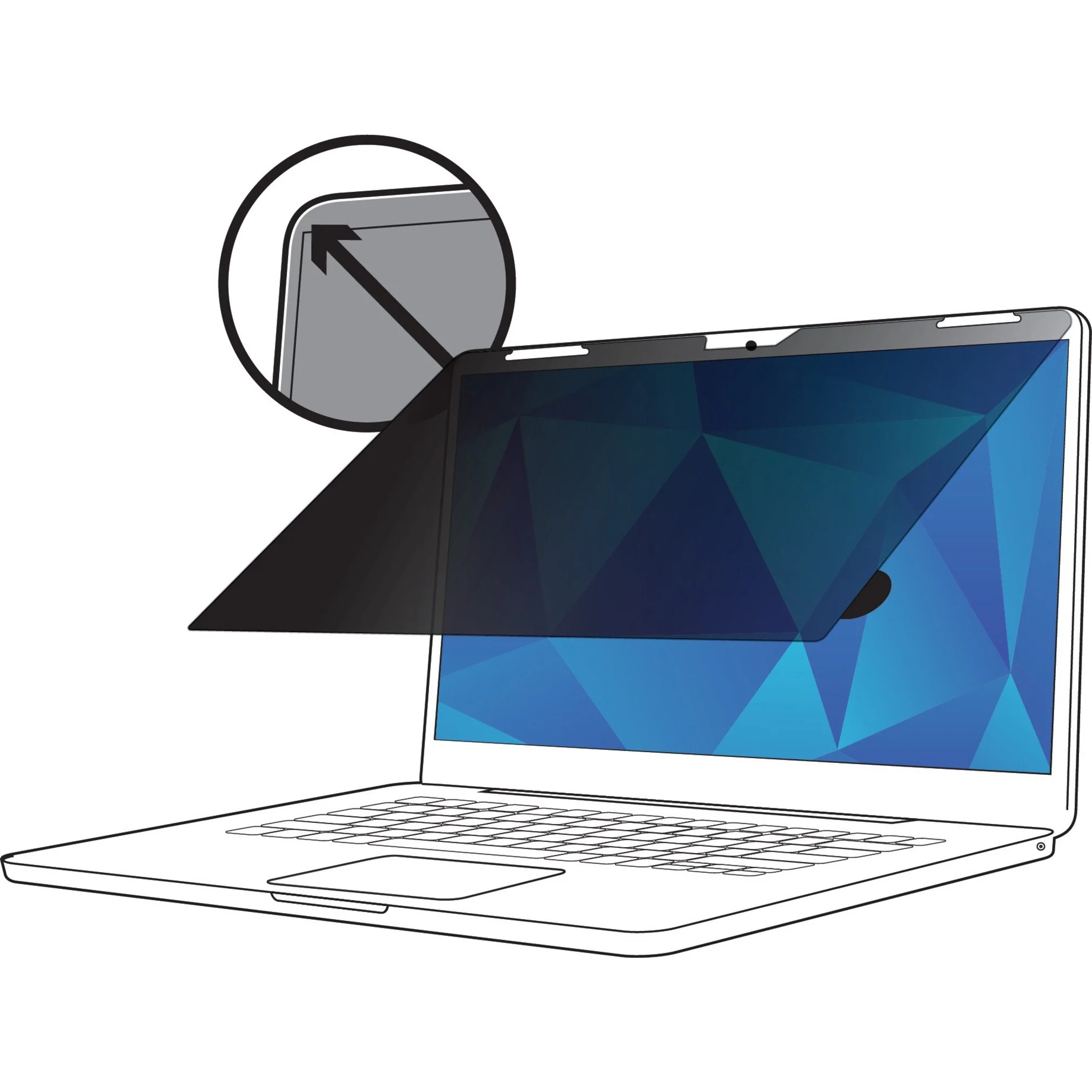 3M™ Touch Privacy Filter for HP® EliteBook x360 1030 G2 with 3M™ COMPL