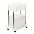 Inochi Nachi Rolling Laundry Storage Shelf White/Grey