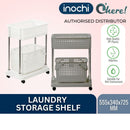 Inochi Nachi Rolling Laundry Storage Shelf White/Grey