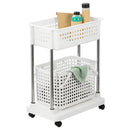 Inochi Nachi Rolling Laundry Storage Shelf White/Grey