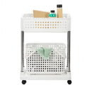 Inochi Nachi Rolling Laundry Storage Shelf White/Grey