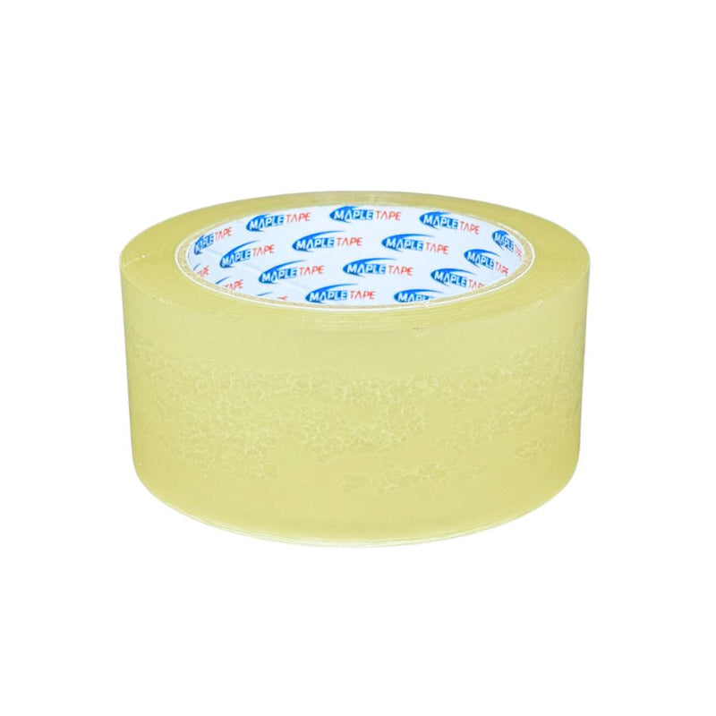 Maple OPP Tape 48mm x 80m, Tan/Clear, Bundle of 6 Rolls