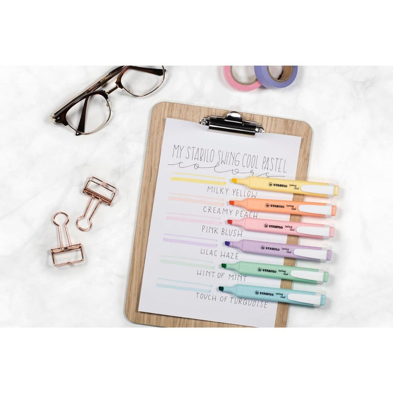 Stabilo Wallet Swing Cool Pastel Highlighter - Set of 4