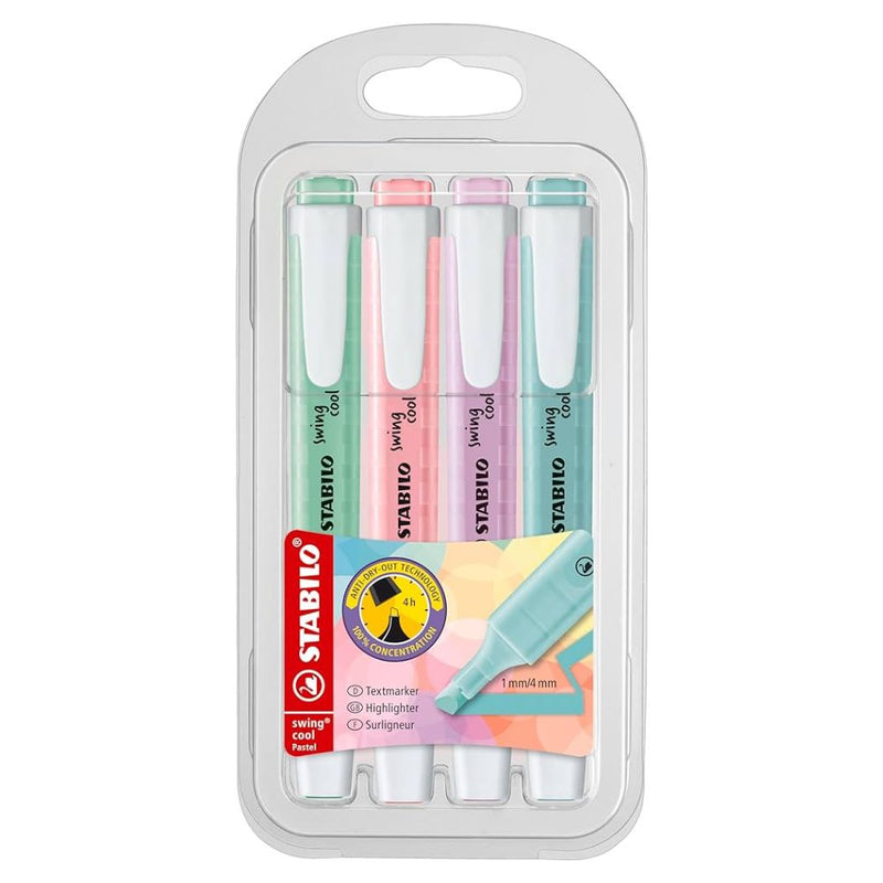 Stabilo Wallet Swing Cool Pastel Highlighter - Set of 4