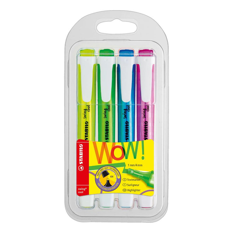 Stabilo Swing Cool Highlighter - Set of 4