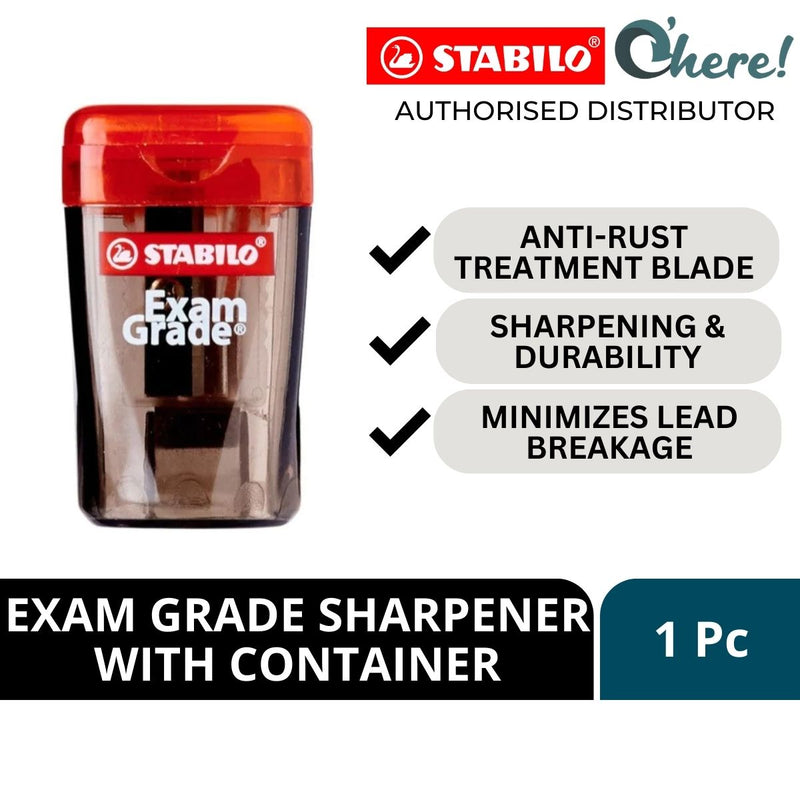 Stabilo Set of 282 Pencil + Eraser + Sharpener and Exam Grade Sharpener With Container