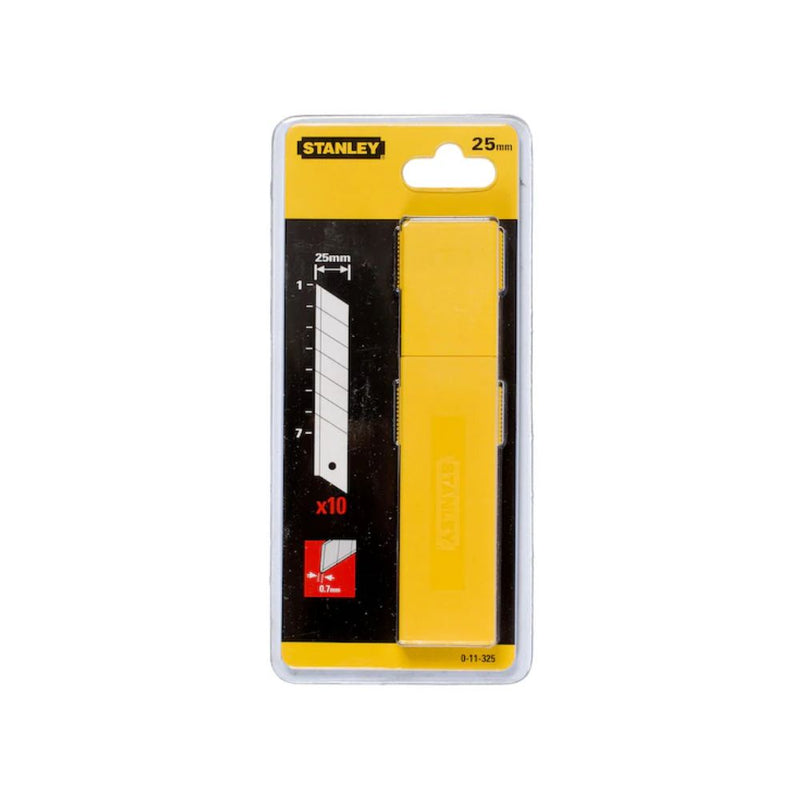 Stanley 25mm Replacement Blades, 10 Pcs