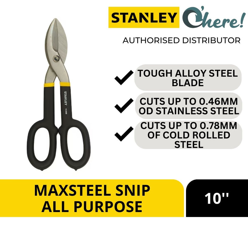 Stanley MaxSteel All Purpose Snip 10 inches