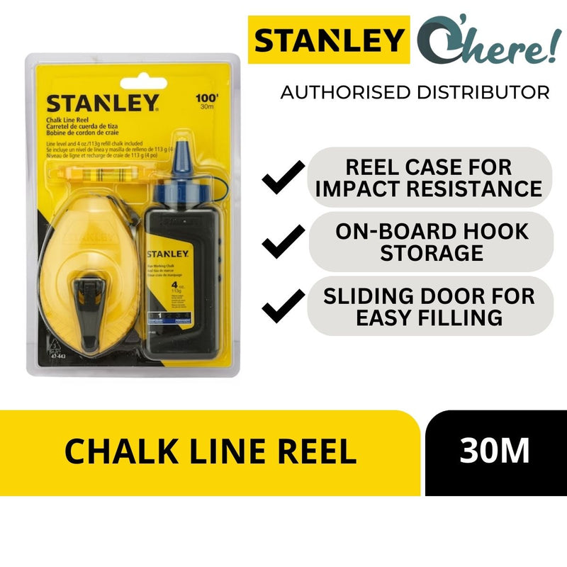 Stanley Chalk Line Reel 30m
