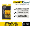 Stanley 68-072 Screwdriver Insert Bit Set 33 Pcs