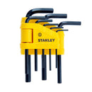 Stanley 69-252 8Pcs Hex Key Set Short Arm Imperial, 1/16 - 1/4in