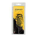 Stanley 69-252 8Pcs Hex Key Set Short Arm Imperial, 1/16 - 1/4in