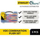 Stanley 84-011 VDE Combination Plier Set Of 3 Pcs