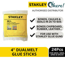 Stanley Dual Melt Glue Stick 4 inches, 24 Pcs