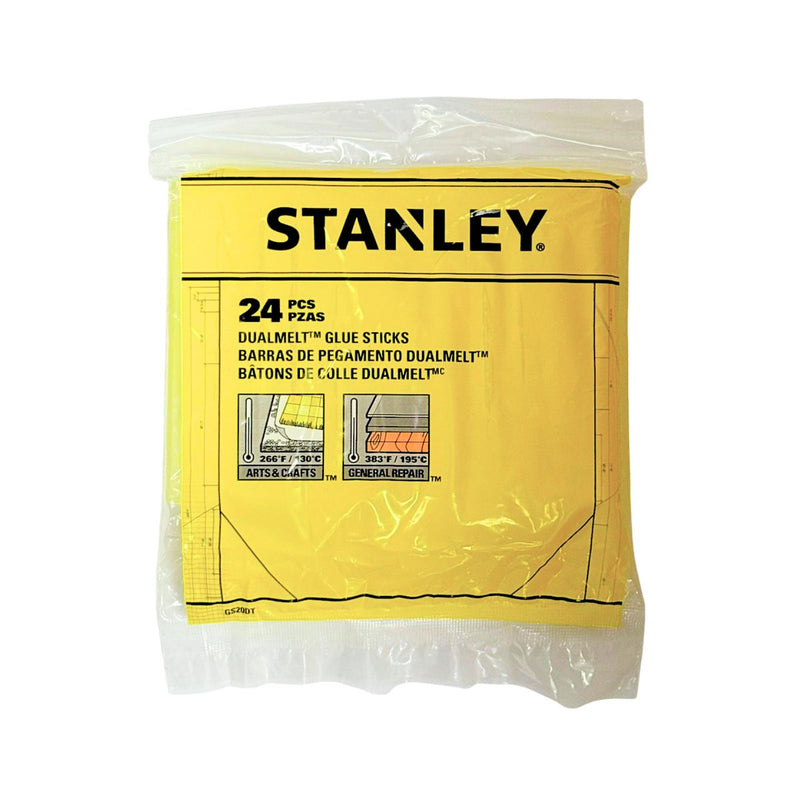 Stanley Dual Melt Glue Stick 4 inches, 24 Pcs