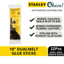 Stanley Dual Melt Glue Stick 10 inches, 12 Pcs