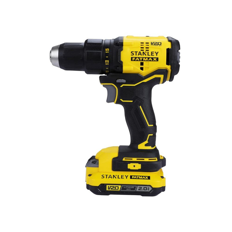 Stanley Fatmax 20V 2X2.0AH 13mm Cordless Brushless Drill Machine Driver SBD710D2K-B1