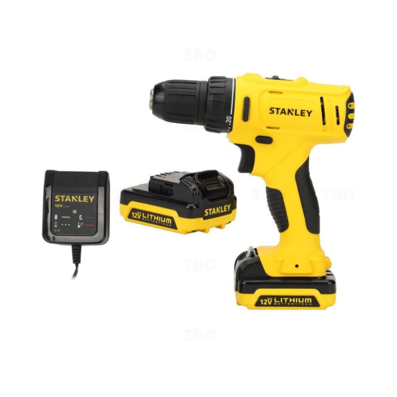 Stanley 12V Cordless Drill Driver 10mm SCD121S2K-B1