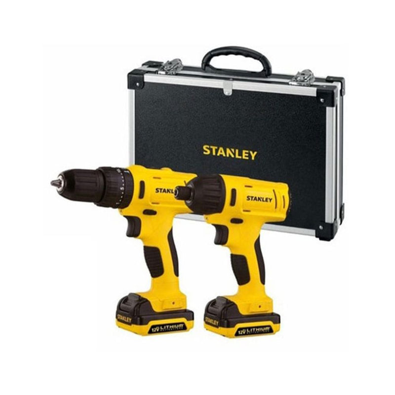 Stanley 12V Hammer Drill & Impact Drill Combo Kit SCHI121S2FK-B1