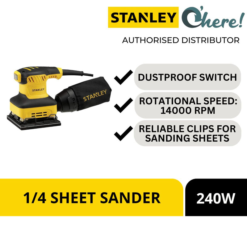 Stanley 240W 1/4 Sheet Sander